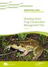 Growling Grass Frog Conservation Management Plan