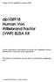 ab Human Von Willebrand Factor (VWF) ELISA Kit