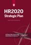 HR2020. Strategic Plan. Indiana University Human Resources