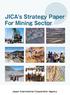 JICA's Strategy Paper For Mining Sector
