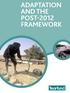 ADAPTATION AND THE POST-2012 FRAMEWORK