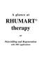 RHUMART therapy. Pain-killing and Regeneration. with 2001 applications