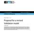 Proposal for a revised Validation model