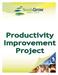 Productivity Improvement Project SouthGrow Regional Initiative
