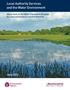Local Authority Services and the Water Environment. Advice Note on the Water Framework Directive for Local Authorities across the Midlands