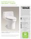 San Souci K-4000 Comfort Height one-piece compact elongated 1.28 gpf touchless toilet with AquaPiston flushing technology