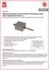 ENGLISH. Datasheet. RS single element: Single 4 wire element, allowing connection to any Pt100 2, 3 or 4 wire instrument
