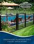 Ornamental Aluminum Fence for All Applications