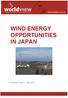 WIND ENERGY OPPORTUNITIES IN JAPAN