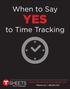 YES to Time Tracking