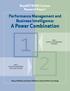 Performance Management and Business Intelligence: A Power Combination