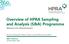 Overview of HPRA Sampling and Analysis (S&A) Programme