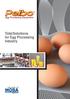 Total Solutions for Egg Processing Industry
