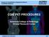 CQIE PET PROCEDURES. American College of Radiology Clinical Research Center. Centers for Quantitative Imaging Excellence LEARNING MODULE