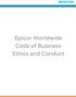 Epicor Worldwide Code of Business Ethics and Conduct