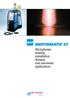 NERTAMATIC 51. Microplasma welding installation. Manual and automatic applications.
