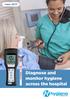 June Diagnose and monitor hygiene across the hospital