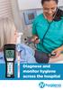 Diagnose and monitor hygiene across the hospital