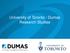 University of Toronto / Dumas Research Studies