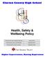 Health, Safety & Wellbeing Policy