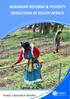 AGRARIAN REFORM & POVERTY REDUCTION IN SOUTH AFRICA
