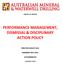 PERFORMANCE MANAGEMENT, DISMISSAL & DISCIPLINARY ACTION POLICY