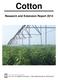 Cotton. Research and Extension Report 2014