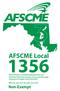 AFSCME Local 1356 Memorandum of Understanding between the