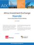 AIX. Nairobi Power & Renewables Executive Briefing. Africa Investment Exchange. Meetings. africa-investment-exchange.com
