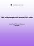SAP HR Employee Self-Service (ESS) guide