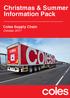 Christmas & Summer Information Pack. Coles Supply Chain October 2017