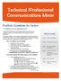 Technical /Professional Communications Minor