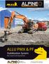 ALLU PMX & PF Stabilization System. New concept for soil improvement. Sales & Rental Corp. ALPINECUTTERS.COM