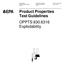 Product Properties Test Guidelines OPPTS Explodability