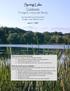 Spring Lake. Final Results Portage County Lake Study. University of Wisconsin-Stevens Point Portage County Staff and Citizens.
