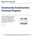 Community Construction Training Program