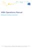 WBA Operations Manual. Wholesale Broadband Agreement