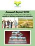 Annual Report Transforming Regional Research and Strengthening Capacity for Innovation in Agriculture for Development