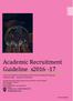 Academic Recruitment Guideline s