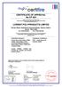 CERTIFICATE OF APPROVAL No CF 564 LORIENT POLYPRODUCTS LIMITED