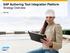 SAP Authoring Tool Integration Platform Strategy Overview SAP SE