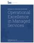 Operational Excellence in Managed Services
