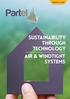 SUSTAINABILITY THROUGH TECHNOLOGY AIR & WINDTIGHT SYSTEMS