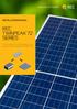 INSTALLATION MANUAL. rec TwinPeak 72. series. For the installation of all REC TwinPeak 72 solar panels, certified according to IEC & IEC