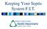 Keeping Your Septic System F.I.T.