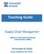 Teaching Guide. Supply Chain Management. Universidad de Alcalá. Master in International Business Administration (MBA)