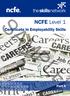 NCFE Level 1 Certificate in Employability Skills Part A: Unit 1. NCFE Level 1
