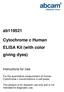 Cytochrome c Human ELISA Kit (with color giving dyes)