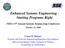 Enhanced Systems Engineering - Starting Programs Right