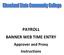 PAYROLL BANNER WEB TIME ENTRY. Approver and Proxy Instructions
